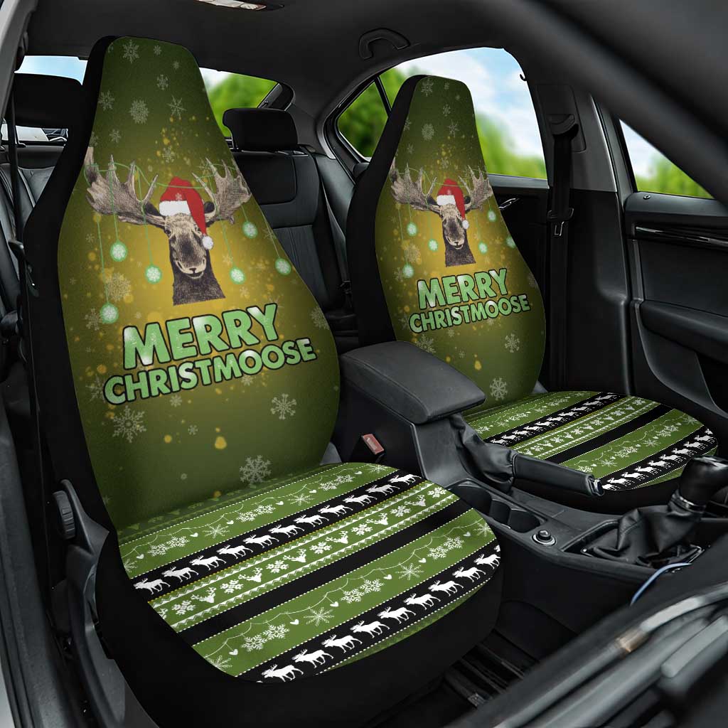 Merry ChristMoose Christmas Car Seat Cover Xmas Holiday Patterns - Wonder Print Shop