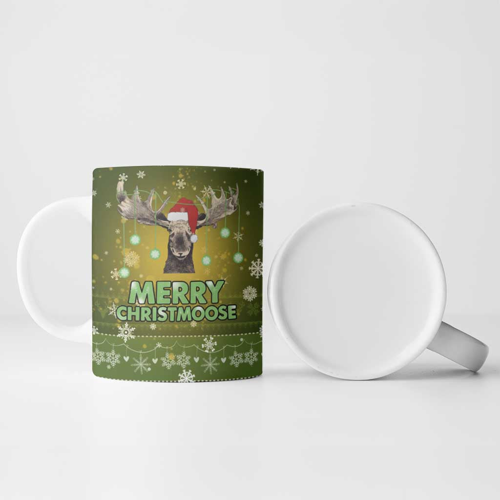 Merry ChristMoose Christmas Ceramic Mug Xmas Holiday Patterns - Wonder Print Shop