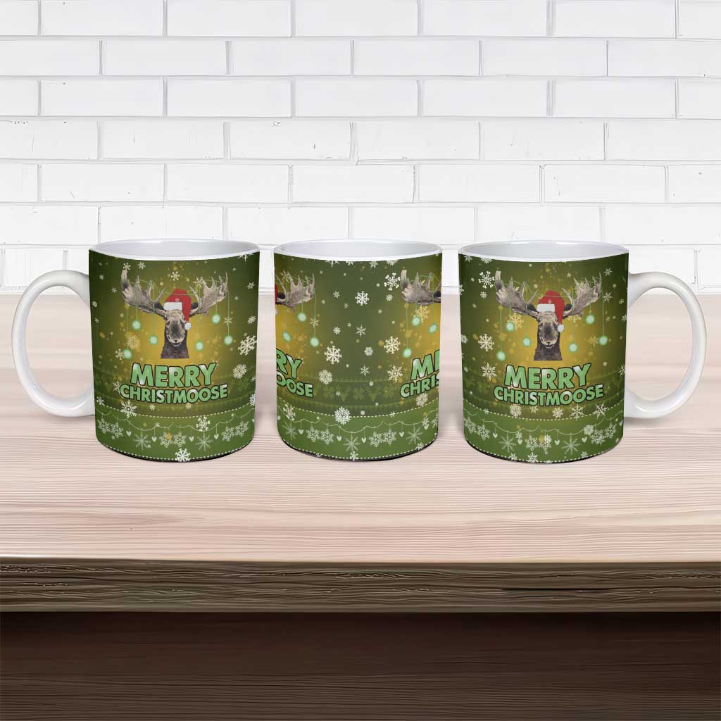 Merry ChristMoose Christmas Ceramic Mug Xmas Holiday Patterns - Wonder Print Shop