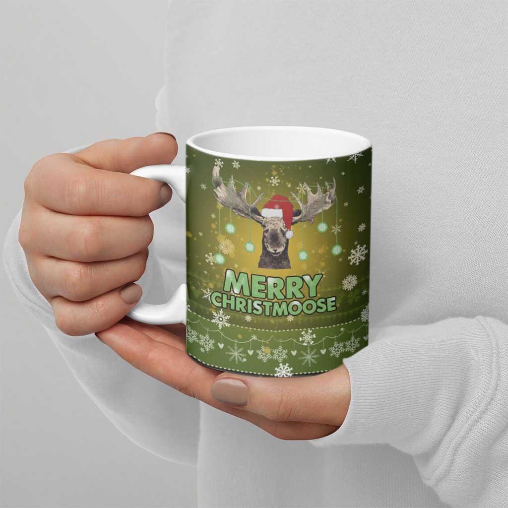 Merry ChristMoose Christmas Ceramic Mug Xmas Holiday Patterns - Wonder Print Shop