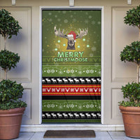 Merry ChristMoose Christmas Door Cover Xmas Holiday Patterns - Wonder Print Shop