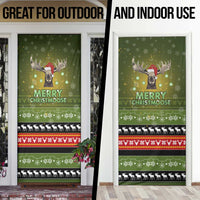 Merry ChristMoose Christmas Door Cover Xmas Holiday Patterns - Wonder Print Shop
