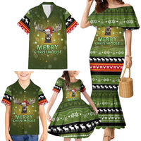 Merry ChristMoose Christmas Family Matching Mermaid Dress and Hawaiian Shirt Xmas Holiday Patterns - Wonder Print Shop