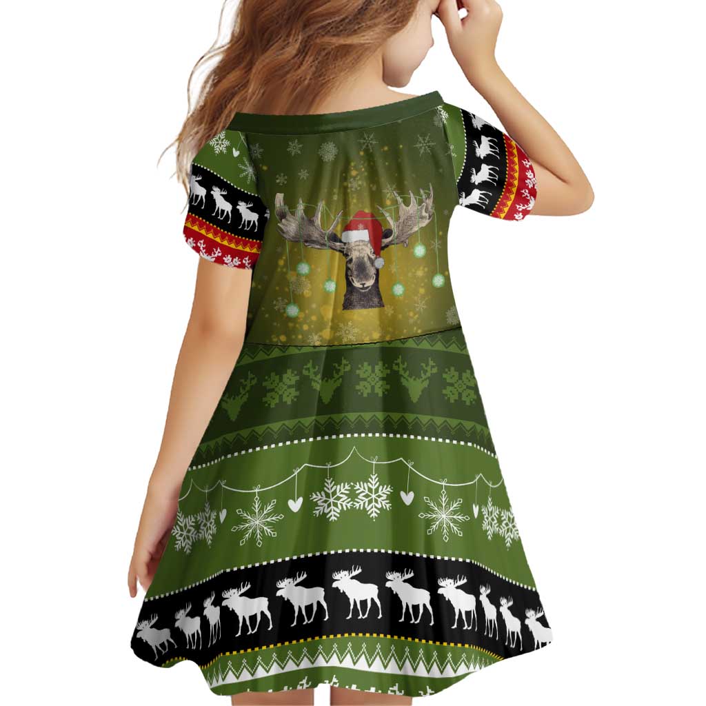 Merry ChristMoose Christmas Family Matching Off Shoulder Maxi Dress and Hawaiian Shirt Xmas Holiday Patterns - Wonder Print Shop