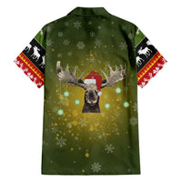 Merry ChristMoose Christmas Family Matching Off Shoulder Maxi Dress and Hawaiian Shirt Xmas Holiday Patterns - Wonder Print Shop