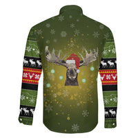 Merry ChristMoose Christmas Family Matching Off Shoulder Maxi Dress and Hawaiian Shirt Xmas Holiday Patterns - Wonder Print Shop