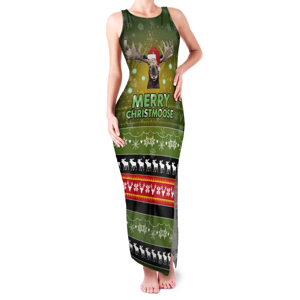 Merry ChristMoose Christmas Family Matching Tank Maxi Dress and Hawaiian Shirt Xmas Holiday Patterns - Wonder Print Shop