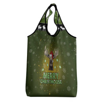 Merry ChristMoose Christmas Grocery Bag Xmas Holiday Patterns - Wonder Print Shop