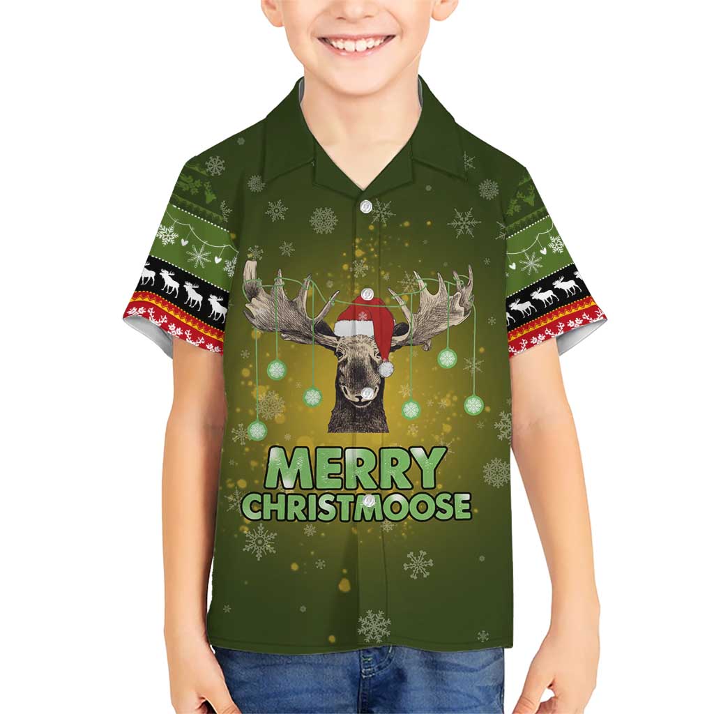 Merry ChristMoose Christmas Hawaiian Shirt Xmas Holiday Patterns - Wonder Print Shop