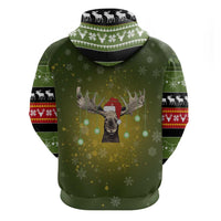 Merry ChristMoose Christmas Hoodie Xmas Holiday Patterns - Wonder Print Shop