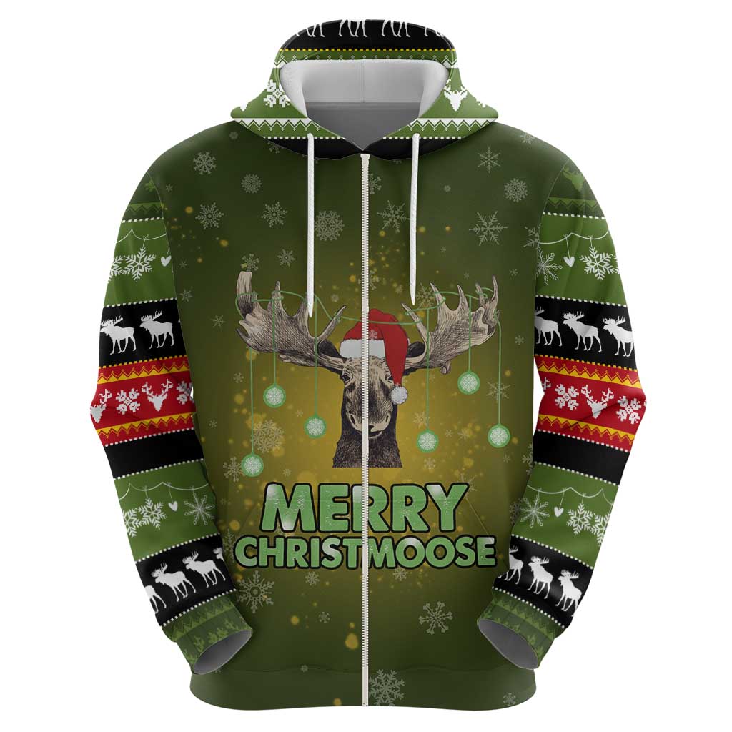 Merry ChristMoose Christmas Hoodie Xmas Holiday Patterns - Wonder Print Shop