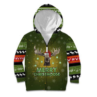 Merry ChristMoose Christmas Kid Hoodie Xmas Holiday Patterns - Wonder Print Shop