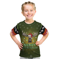 Merry ChristMoose Christmas Kid T Shirt Xmas Holiday Patterns - Wonder Print Shop