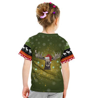 Merry ChristMoose Christmas Kid T Shirt Xmas Holiday Patterns - Wonder Print Shop