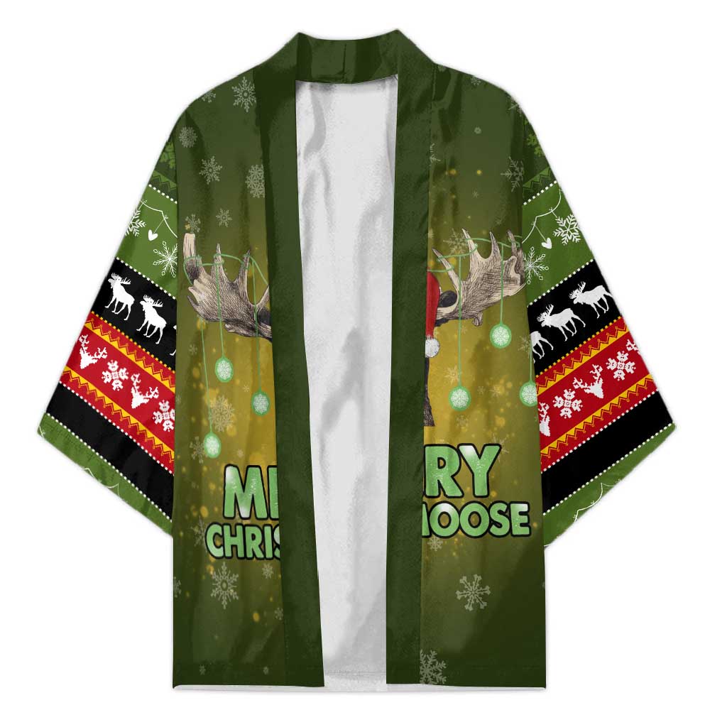 Merry ChristMoose Christmas Kimono Xmas Holiday Patterns - Wonder Print Shop