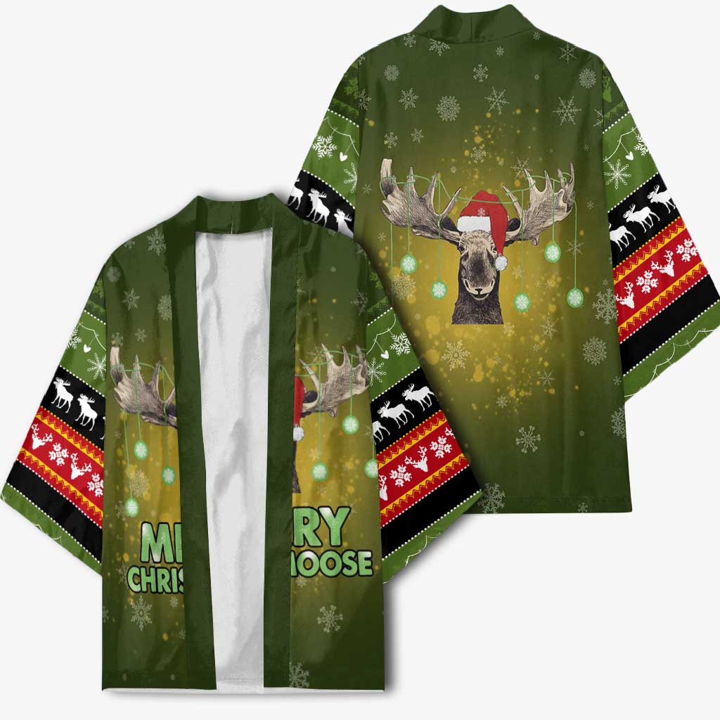 Merry ChristMoose Christmas Kimono Xmas Holiday Patterns - Wonder Print Shop