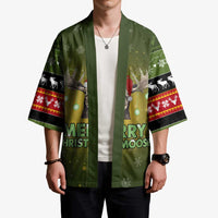 Merry ChristMoose Christmas Kimono Xmas Holiday Patterns - Wonder Print Shop