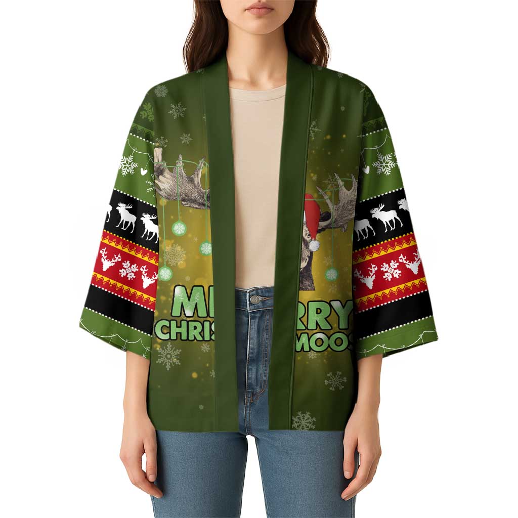 Merry ChristMoose Christmas Kimono Xmas Holiday Patterns - Wonder Print Shop