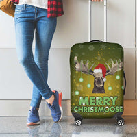 Merry ChristMoose Christmas Luggage Cover Xmas Holiday Patterns - Wonder Print Shop