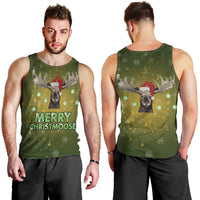 Merry ChristMoose Christmas Men Tank Top Xmas Holiday Patterns - Wonder Print Shop