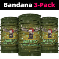 Merry ChristMoose Christmas Neck Gaiter Xmas Holiday Patterns - Wonder Print Shop