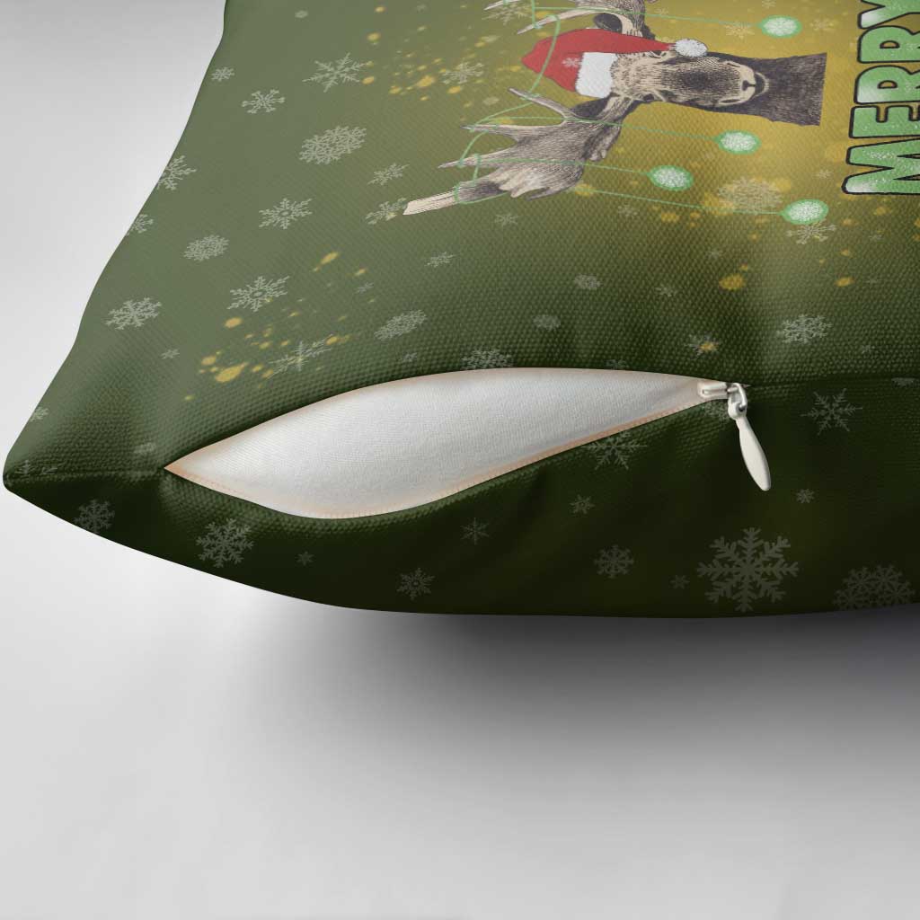 Merry ChristMoose Christmas Pillow Cover Xmas Holiday Patterns - Wonder Print Shop