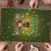 Merry ChristMoose Christmas Puzzle Xmas Holiday Patterns - Wonder Print Shop