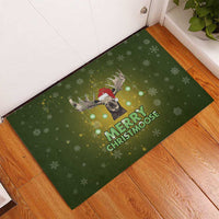 Merry ChristMoose Christmas Rubber Doormat Xmas Holiday Patterns - Wonder Print Shop