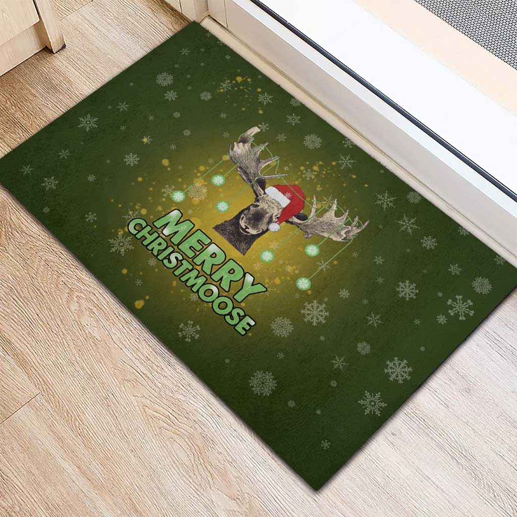 Merry ChristMoose Christmas Rubber Doormat Xmas Holiday Patterns - Wonder Print Shop