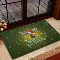 Merry ChristMoose Christmas Rubber Doormat Xmas Holiday Patterns - Wonder Print Shop