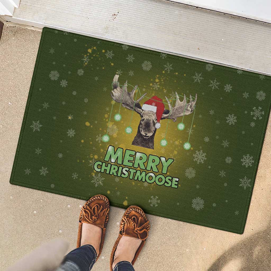 Merry ChristMoose Christmas Rubber Doormat Xmas Holiday Patterns - Wonder Print Shop