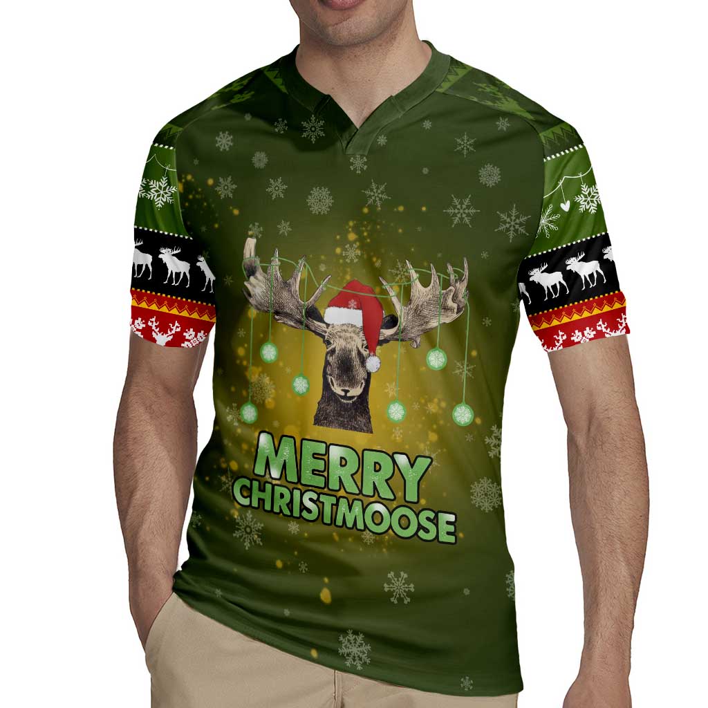 Merry ChristMoose Christmas Rugby Jersey Xmas Holiday Patterns - Wonder Print Shop