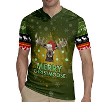 Merry ChristMoose Christmas Rugby Jersey Xmas Holiday Patterns - Wonder Print Shop