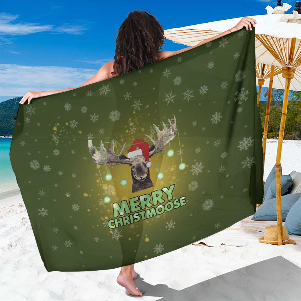 Merry ChristMoose Christmas Sarong Xmas Holiday Patterns - Wonder Print Shop