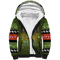 Merry ChristMoose Christmas Sherpa Hoodie Xmas Holiday Patterns - Wonder Print Shop