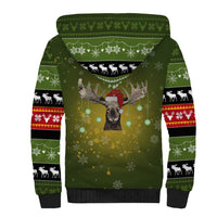 Merry ChristMoose Christmas Sherpa Hoodie Xmas Holiday Patterns - Wonder Print Shop