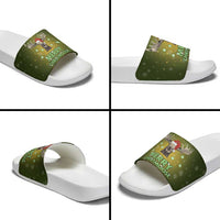 Merry ChristMoose Christmas Slide Sandals Xmas Holiday Patterns - Wonder Print Shop