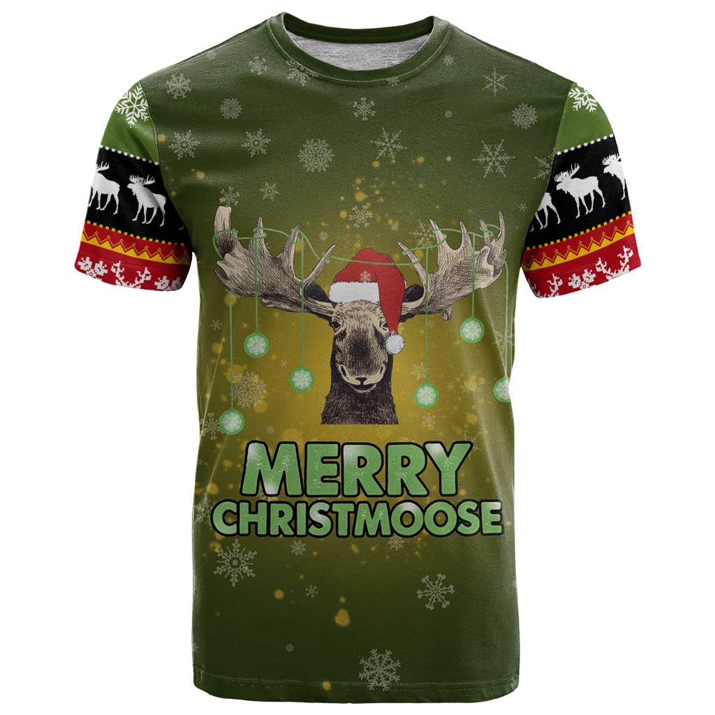 Merry ChristMoose Christmas T Shirt Xmas Holiday Patterns - Wonder Print Shop