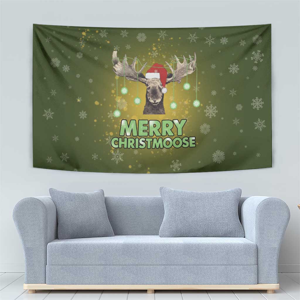 Merry ChristMoose Christmas Tapestry Xmas Holiday Patterns - Wonder Print Shop