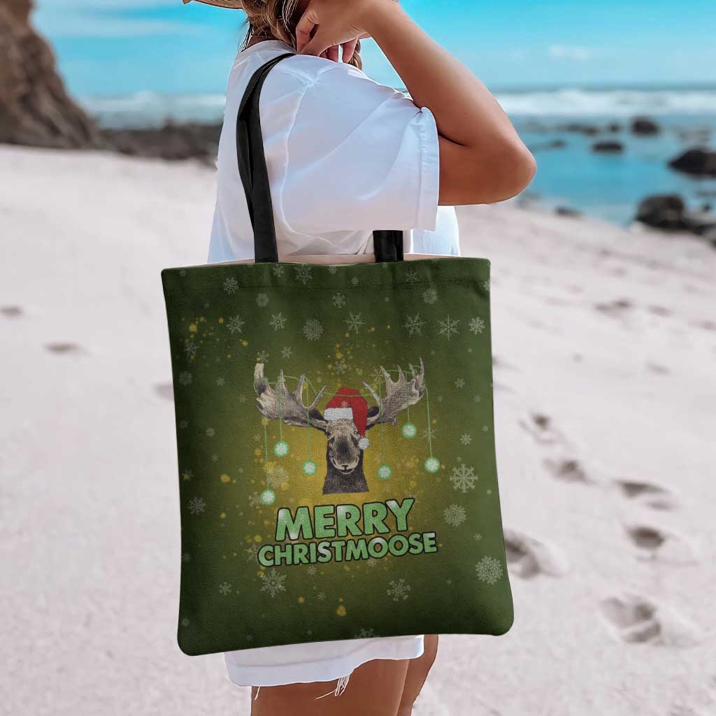 Merry ChristMoose Christmas Tote Bag Xmas Holiday Patterns - Wonder Print Shop