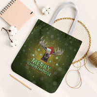 Merry ChristMoose Christmas Tote Bag Xmas Holiday Patterns - Wonder Print Shop