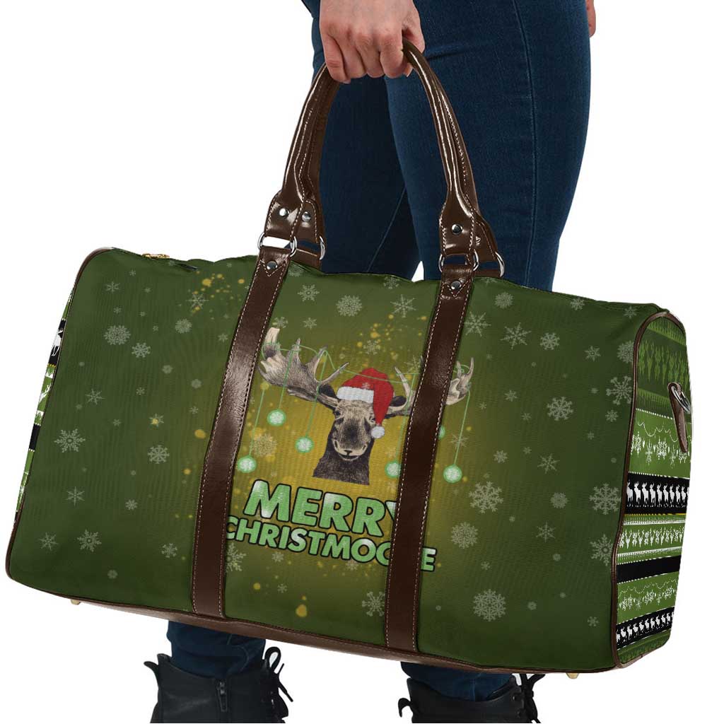 Merry ChristMoose Christmas Travel Bag Xmas Holiday Patterns - Wonder Print Shop
