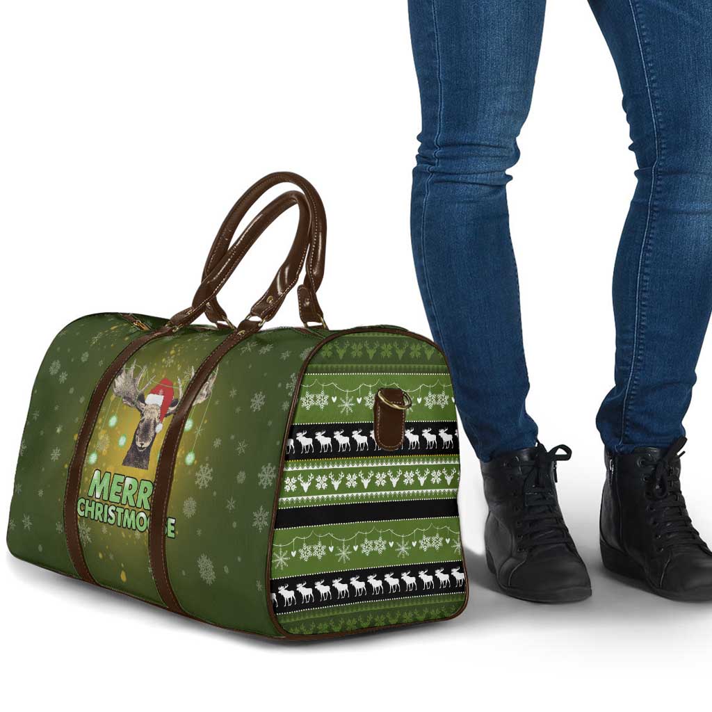 Merry ChristMoose Christmas Travel Bag Xmas Holiday Patterns - Wonder Print Shop