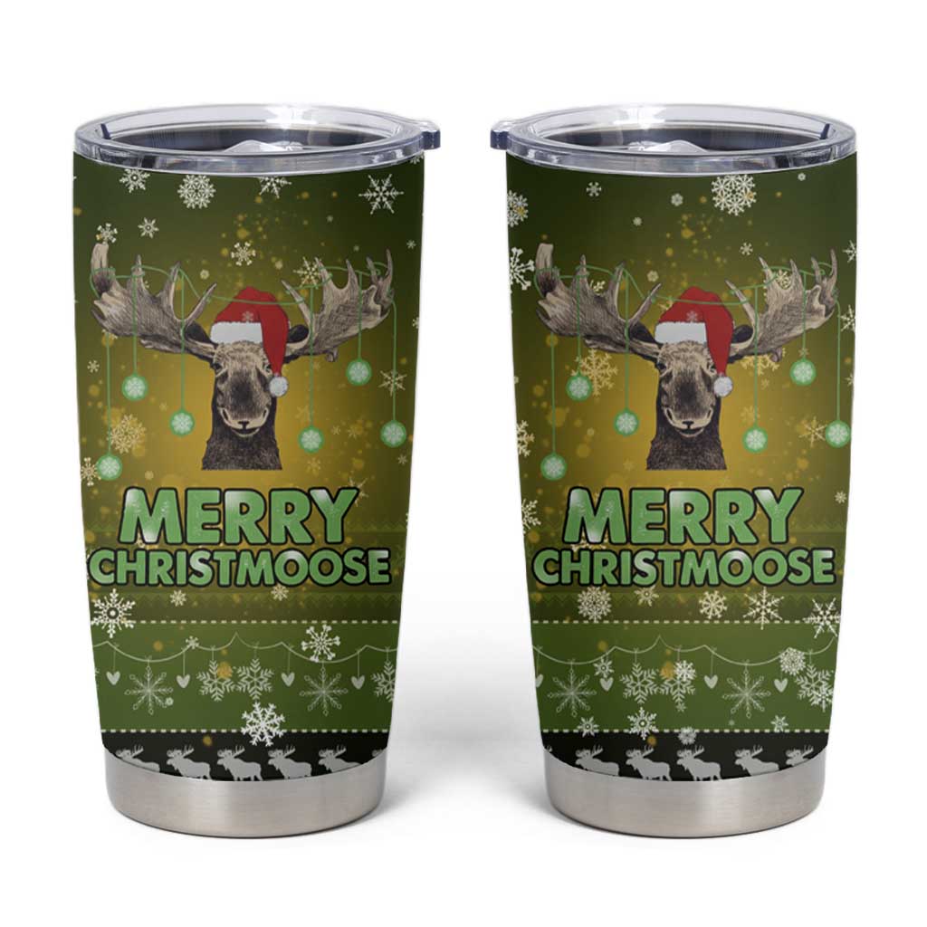 Merry ChristMoose Christmas Tumbler Cup Xmas Holiday Patterns - Wonder Print Shop