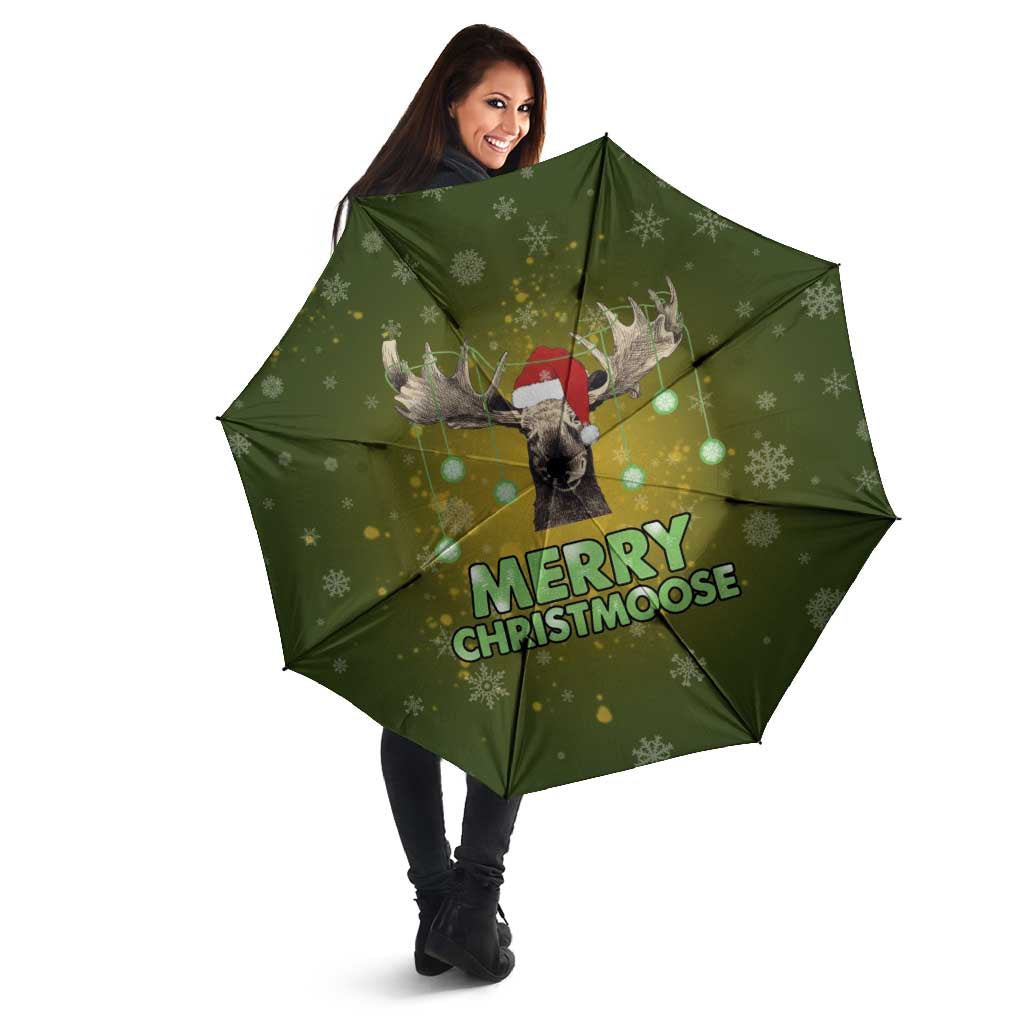 Merry ChristMoose Christmas Umbrella Xmas Holiday Patterns - Wonder Print Shop