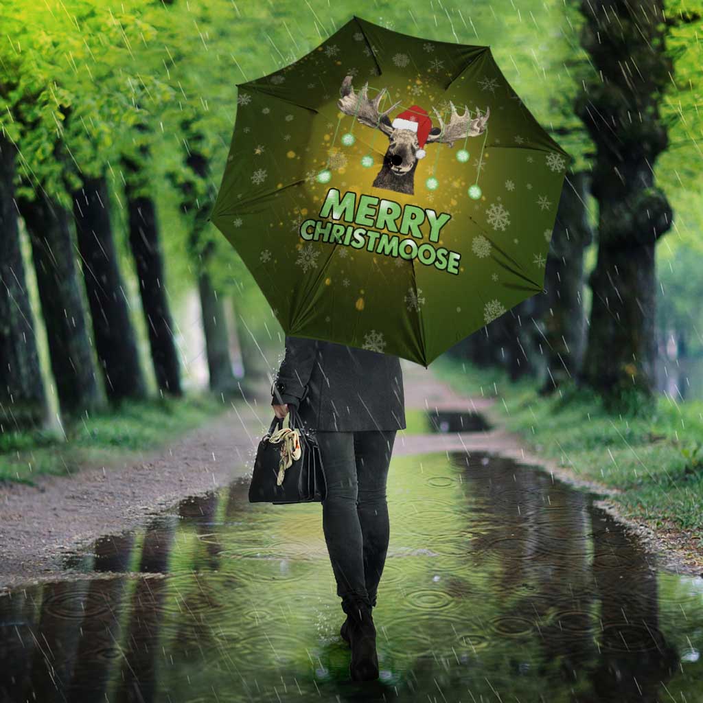 Merry ChristMoose Christmas Umbrella Xmas Holiday Patterns - Wonder Print Shop