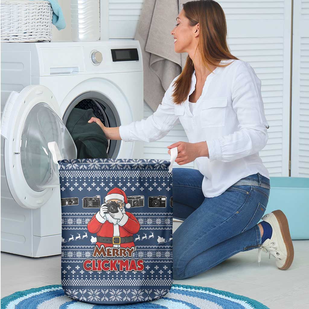 Merry Clickmas Christmas Laundry Basket Xmas Holiday Patterns - Wonder Print Shop