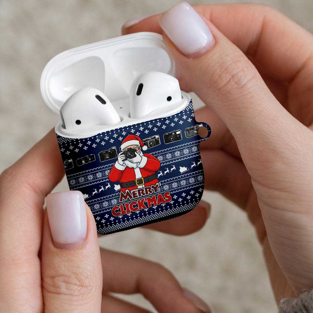 Merry Clickmas Christmas AirPods Case Xmas Holiday Patterns - Wonder Print Shop
