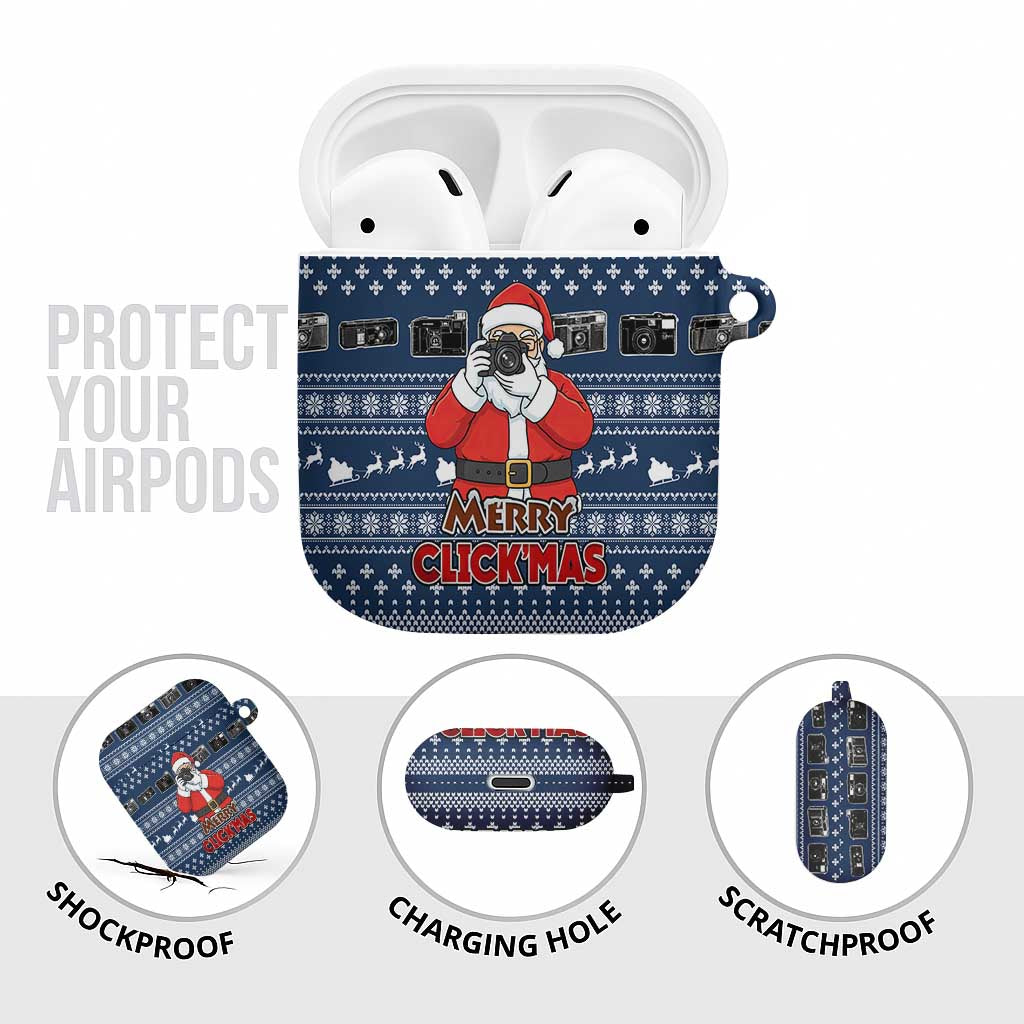 Merry Clickmas Christmas AirPods Case Xmas Holiday Patterns - Wonder Print Shop