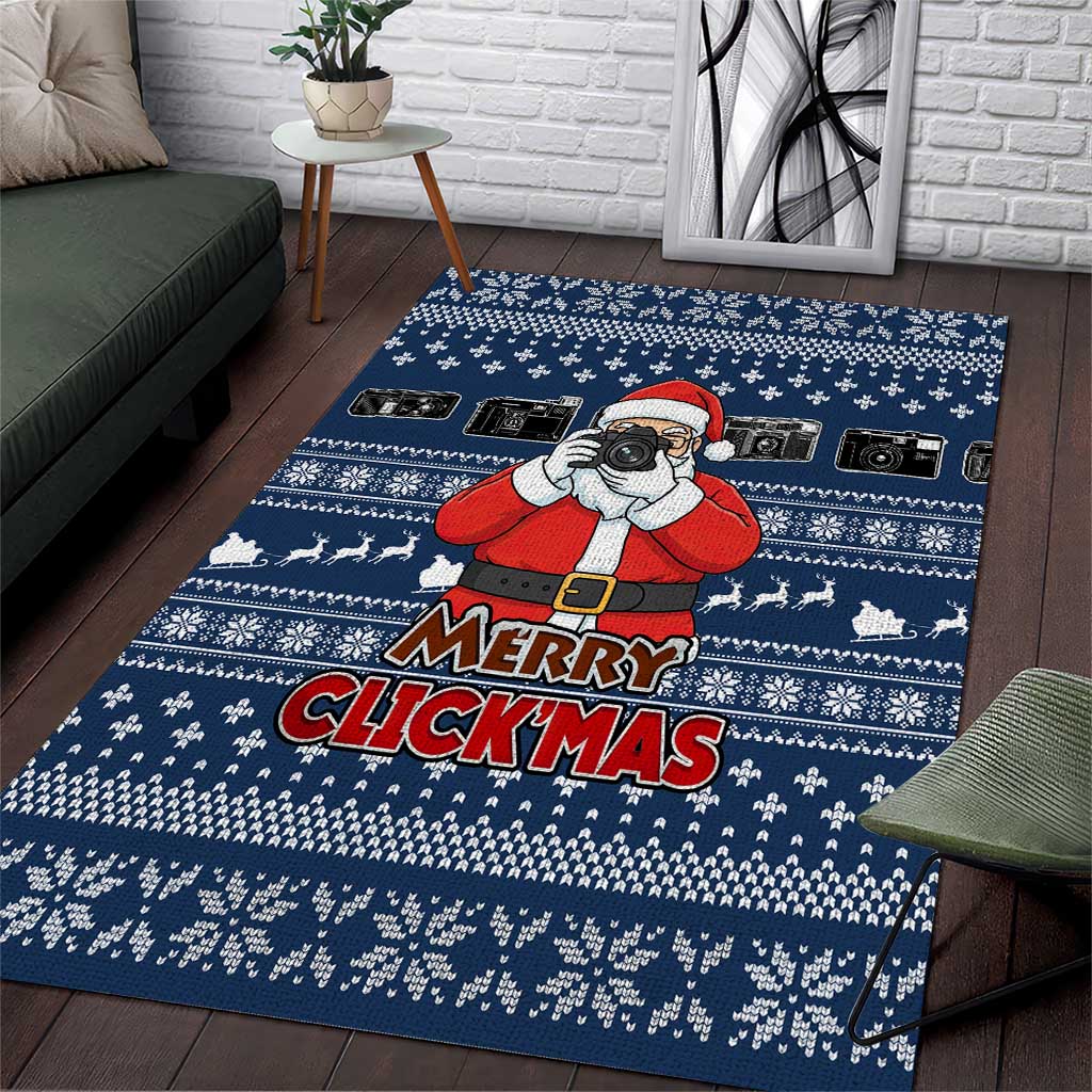 Merry Clickmas Christmas Area Rug Xmas Holiday Patterns - Wonder Print Shop